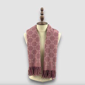 Celine Pink Patterned Scarf